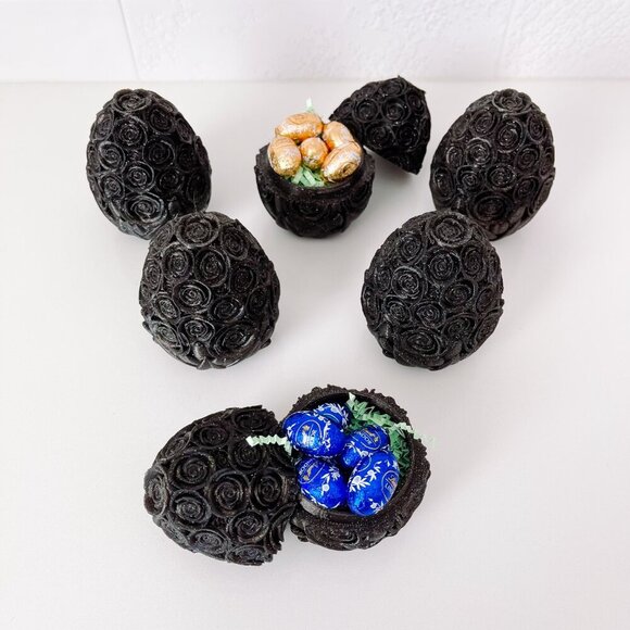 Rose-Covered Easter Eggs โ Handcrafted Party Favors, Spring Decor, Wedding Gifts - Picture 7 of 10